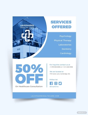 Medical Health Care Flyer Template