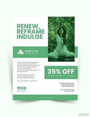 Meditation and Yoga Flyer Template