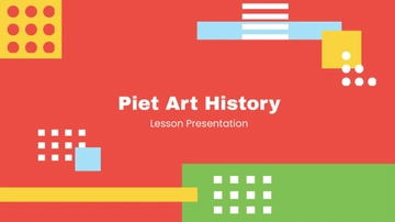 Free Piet Art History Lesson Presentation Template to Edit Online