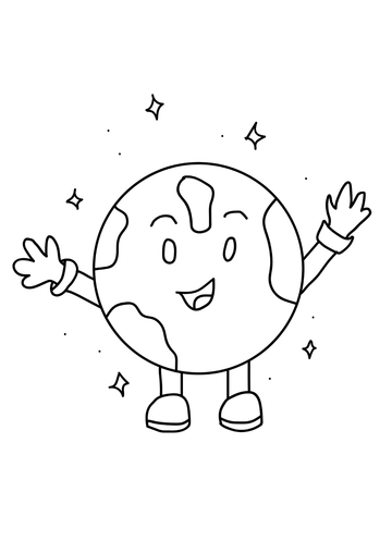 Free Kids Earth Day Drawing Template to Edit Online