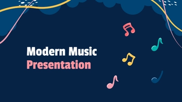 Free Modern Music Presentation Template to Edit Online