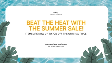 Free First Day of Summer Flyer Background Template to Edit Online