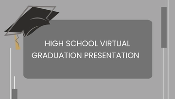 Free High School Virtual Graduation Presentation Template to Edit Online