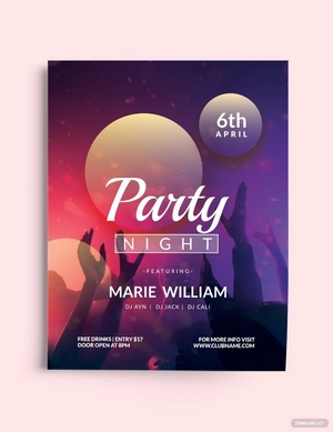 Night Party Event Flyer Template