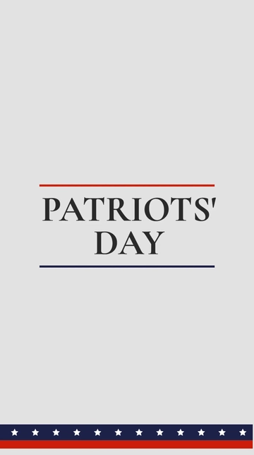 Free Patriots' Day Instagram Story Template to Edit Online