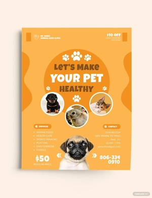 Pet Care Flyer Template