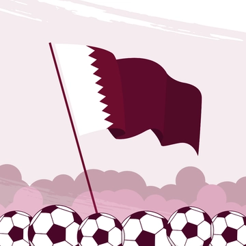 Free Qatar National Sports Day Clipart Template to Edit Online