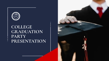 Free College Graduation Party Presentation Template to Edit Online