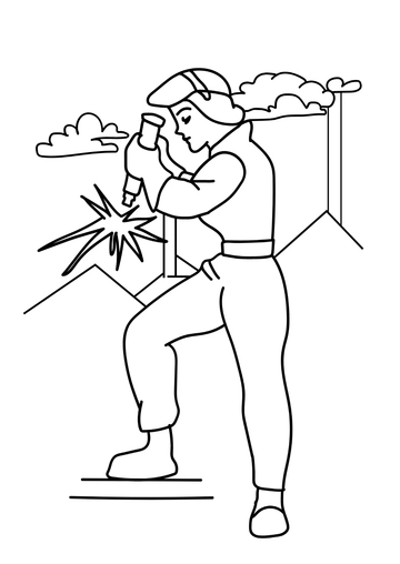 Free Beautiful Labor Day Drawing Template to Edit Online