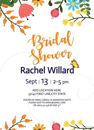 Bridal Shower Invitation Template