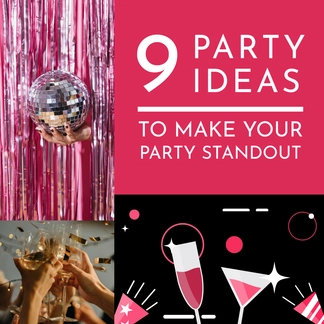 Free Party Ideas Blog Graphic Template to Edit Online