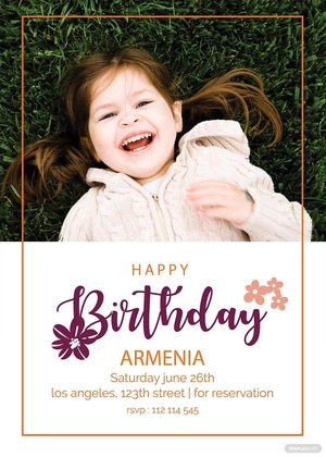 Happy Birthday Invitation Template