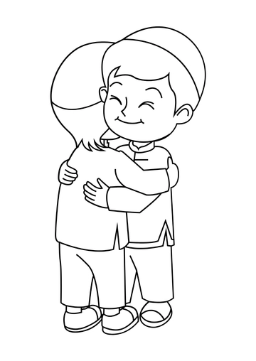 Free Kids Eid al-Fitr Drawing Template to Edit Online
