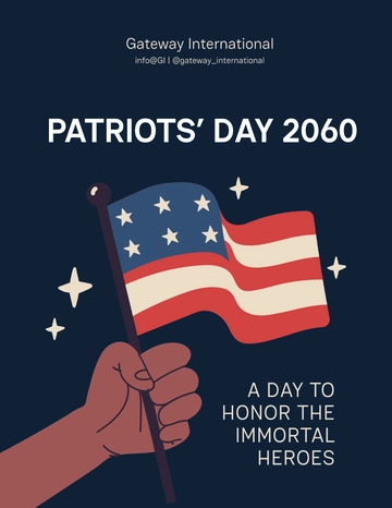 Free Blank Patriots' Day Flyer Template to Edit Online | Template.net