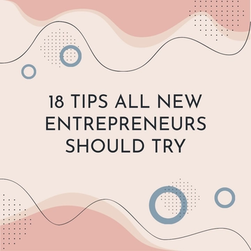 Free Entrepreneur Tips Blog Graphic Template to Edit Online
