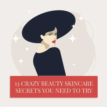 Free Free Beauty Skincare Blog Graphic Template to Edit Online