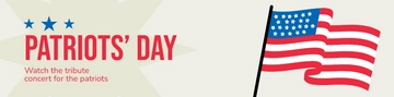 Free Patriots' Day Twitch Banner Template to Edit Online