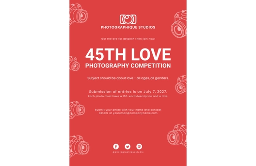 Photography Competition Flyer Template