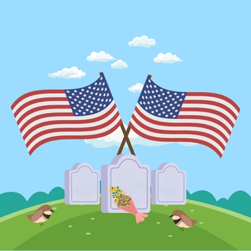 Free Cute Memorial Day Clipart Template to Edit Online
