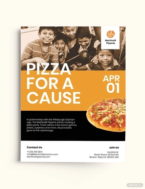 Pizza Fundraiser Flyer Template