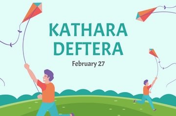 Free Kathara Deftera Banner Template to Edit Online