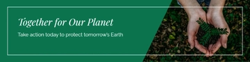 Free Earth Day Linkedin Banner Template to Edit Online
