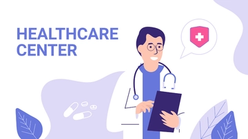 Free Healthcare Center Presentation Template to Edit Online
