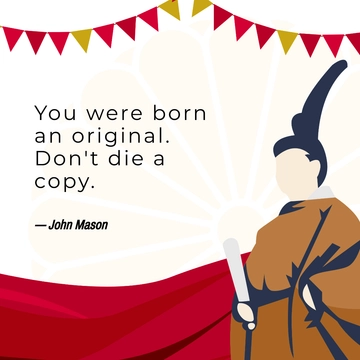 Free Emperor's Birthday Quote Vector Template to Edit Online