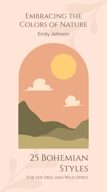 Free Free Boho Instagram Reel Cover Template to Edit Online