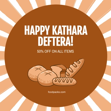 Free Kathara Deftera Flyer Vector Template to Edit Online