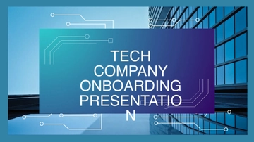 Free Tech Company Onboarding Presentation Template to Edit Online