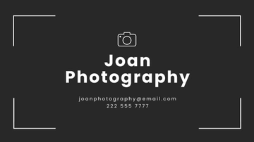 Free Photography Presentation Template to Edit Online