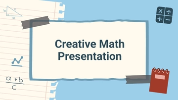 Free Creative Math Presentation Template to Edit Online