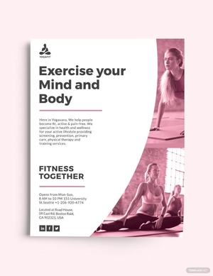 Simple Yoga Flyer Template