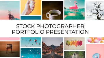 Free Stock Photographer Portfolio Presentation Template to Edit Online