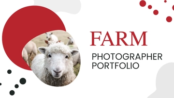 Free Farm Photographer Portfolio Presentation Template to Edit Online