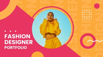 Free Fashion Designer Portfolio Presentation Template to Edit Online