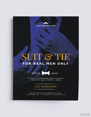 Suit and Tie Flyer Template