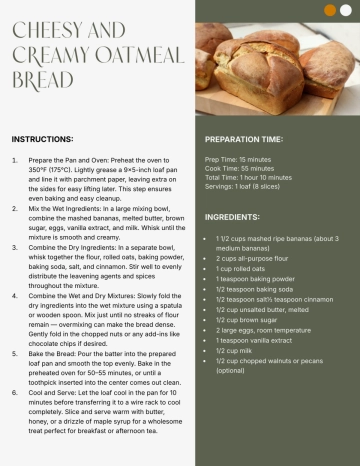 Free St. Patrick's Day Recipe Template to Edit Online