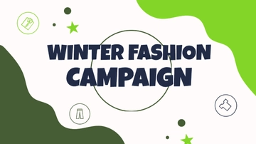 Free Winter Fashion Campaign Presentation Template to Edit Online