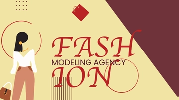 Free Fashion Modeling Agency Presentation Template to Edit Online