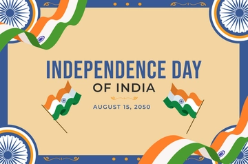 Free Indian Independence Day Banner Template to Edit Online