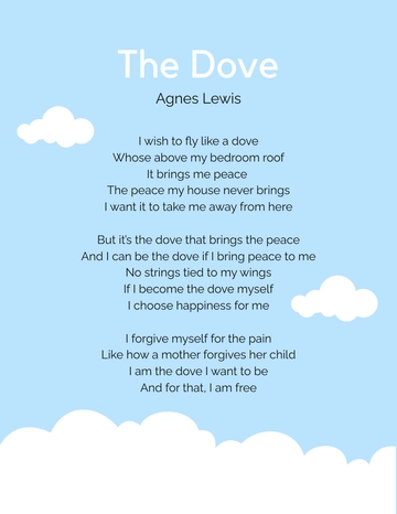 Free Student Poetry Template to Edit Online
