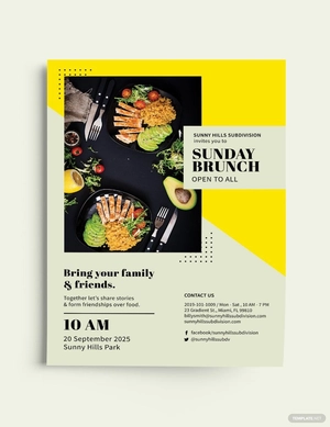 Sunday Brunch Flyer Template