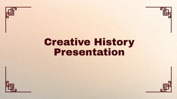 Free Creative History Presentation Template to Edit Online