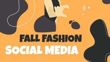 Free Fall Fashion Social Media Presentation Template to Edit Online