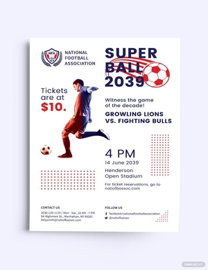 Super Ball Flyer Template
