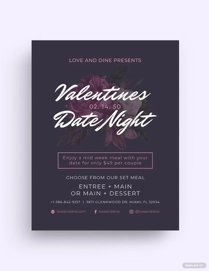Valentines Flyer Template