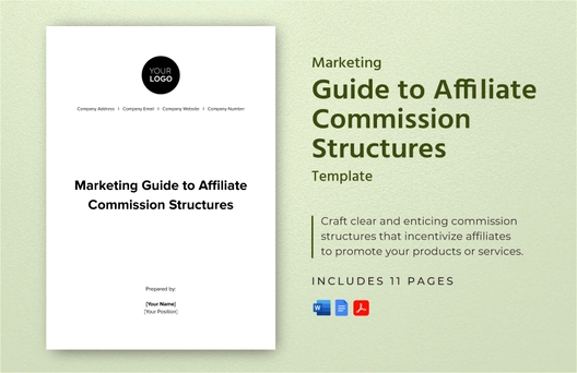 Marketing Guide to Affiliate Commission Structures Template