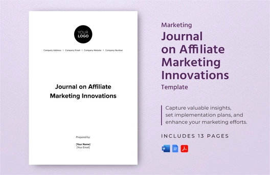 Journal on Affiliate Marketing Innovations Template